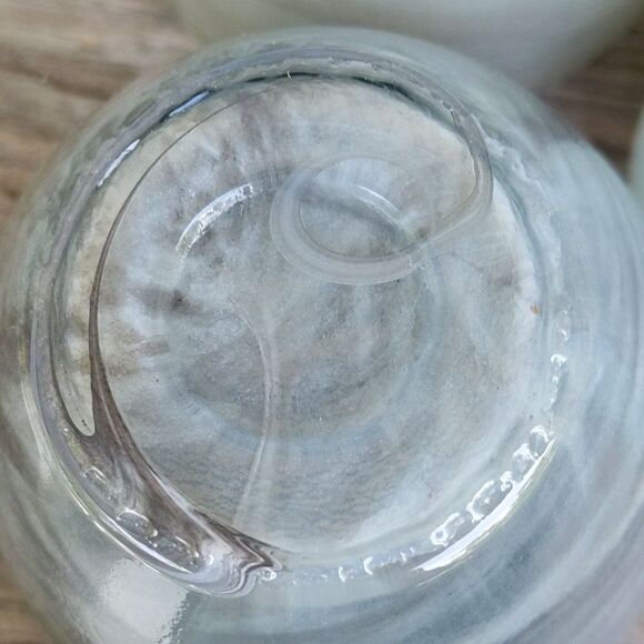 Ecoglass Votive Candle Holders Swirl Recycled Glass Eco-friendly Home Decor - Picture 15 of 17